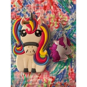 iPhone 6 Plus Unicorn Case and Unicorn Key Chain